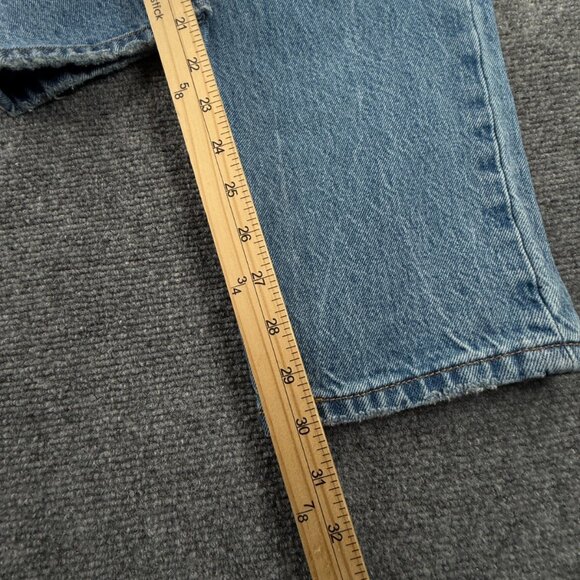 Levi's Premium Middy Straight Jeans Women 29 Blue Denim All Cotton Adult 31x30 - Picture 8 of 16